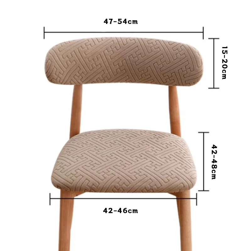 غطاء كرسي الطعام البسيط الحديث من القماش المطاطي مناسب عالميًا للمطبخ وكراسي غرفة المعيشة الفاخرة العصرية #3
