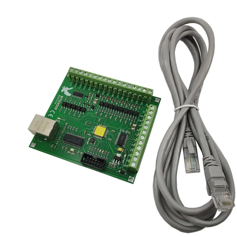 Mach3 Tarjeta de control de movimiento de 4 ejes, controlador de máquina de grabado y fresado, interfaz Ethernet CNC