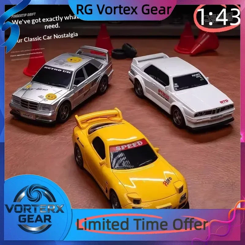 

Vortex Gear【In Stock】1:43 High-Speed Drift Car Rc Remote Control Car Desktop Mini Track Four-Wheel Drive Entry-Level Boy Gift