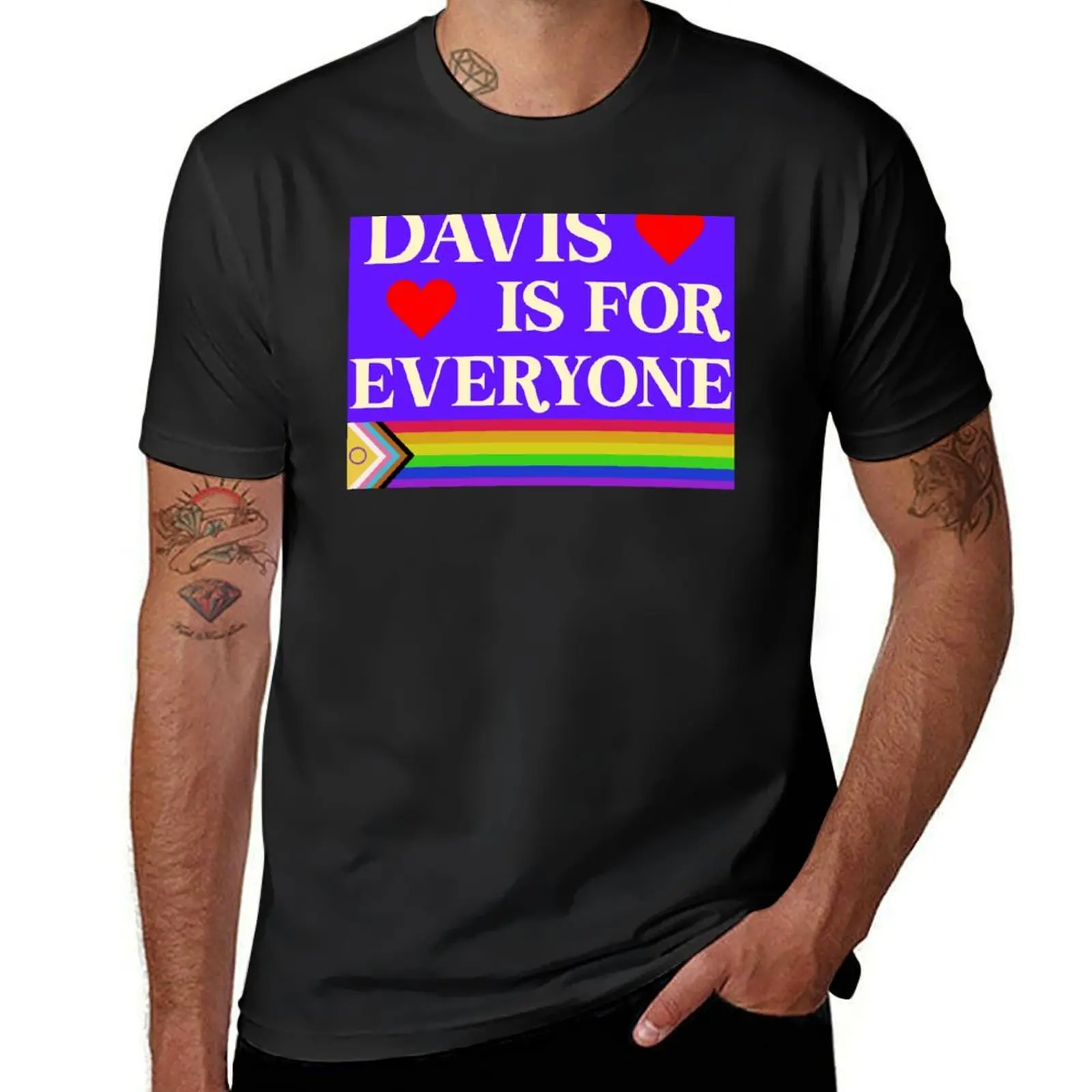 Davis is for Everyone T-Shirt funnys aesthetic clothes plain funny t shirts for men