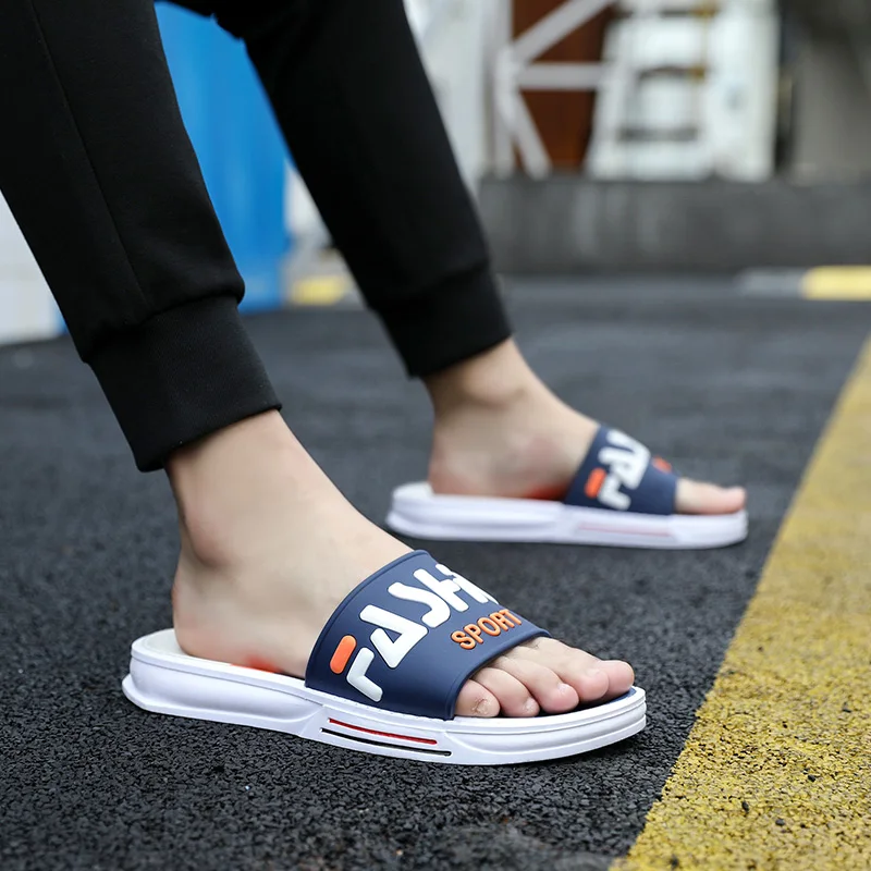 2024 New Summer Slippers Couple Men and Women Wear Extra Large 36-50 Indoor Home Men and Women\'s Cool Slippers