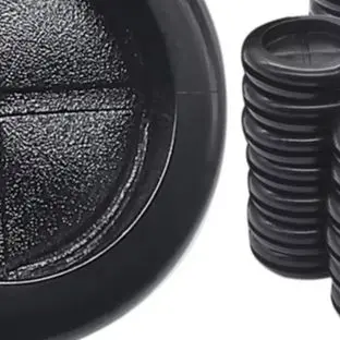/30pcs /Black /Double Sided Rubber Grommet Kit Pagoda Shape Wire Protection Rings With Utility Tool For Cable Management And Dus