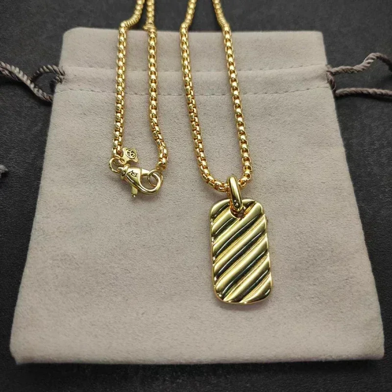 

s925 All DY Stone Necklace With diamonds for Women 2024 All DY Stone Necklace With diamonds for Women