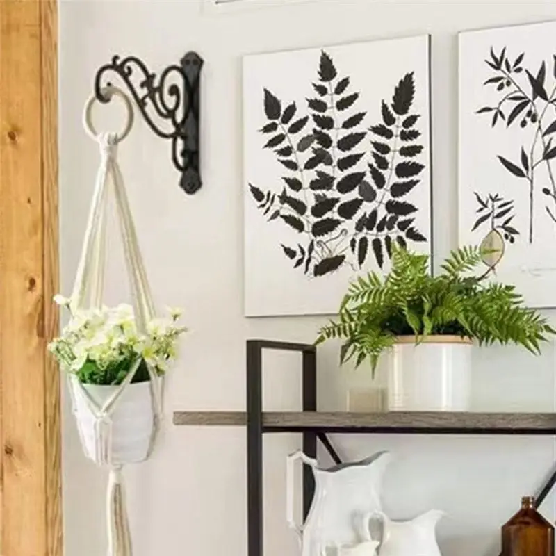 AA10RR 2Pcs Hanging Planter Brackets 12-Inch ,Outdoor Hanging Brackets Wall Hook Heavy Duty Planter Brackets Ordinary