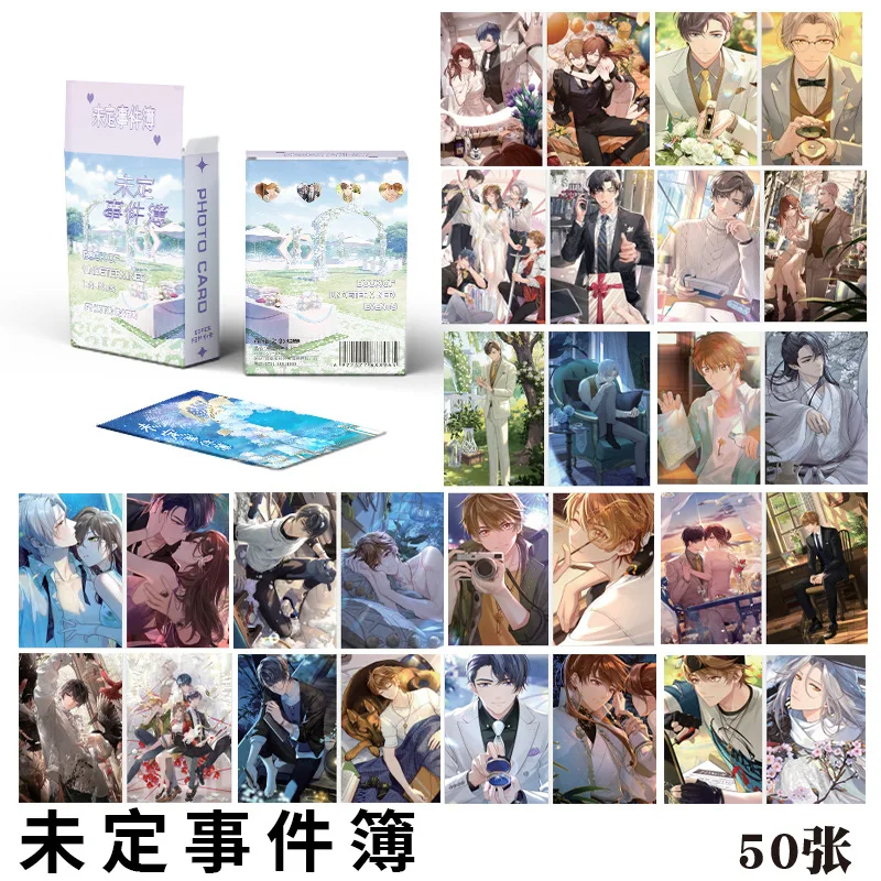 50PCS Tears of Themis Game Laser Lomo Card Set - Karakter Raven Libra King Marius Photocard HD Hadiah Cosplay