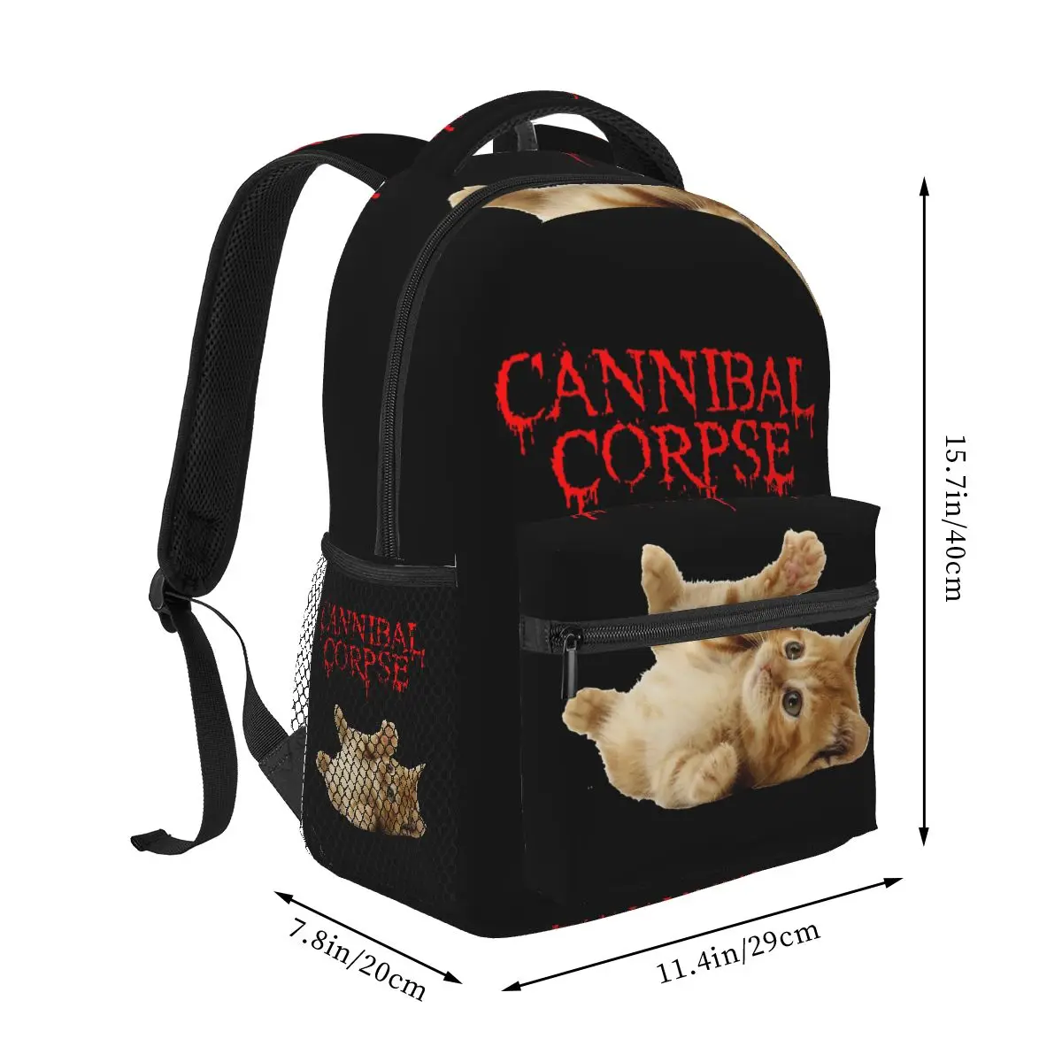Cannibal Corpse Band Backpack Student Boys Girls BookBag Children School Bag Computer Shoulder Bags for Men Women
