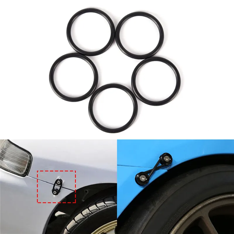 4Pcs Rubber O-Ring Fastener Kit High Strength Bumper Quick Release Replacement