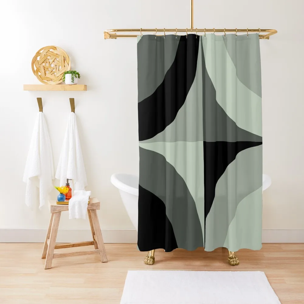 

Curves - Sage Shower Curtain Toilet Accessories Bathroom Bathroom Accessorys Cute Shower Curtain