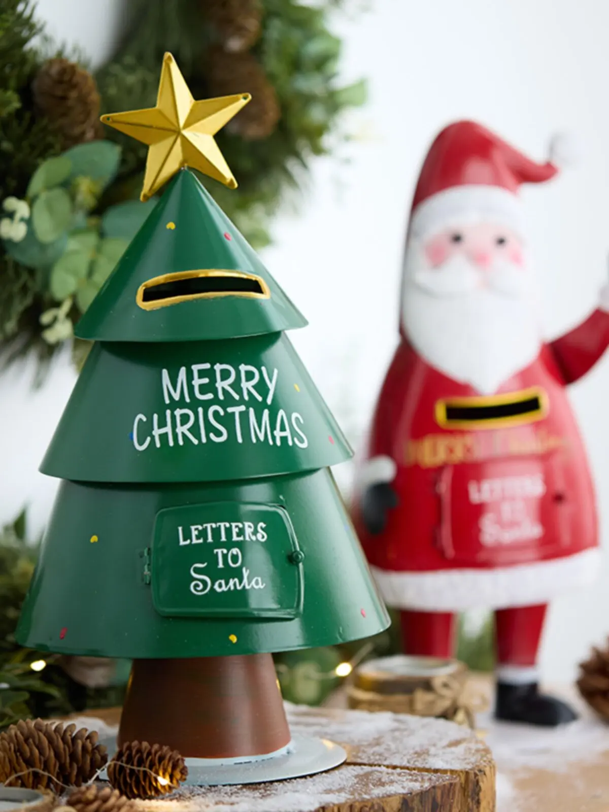 Honghan Christmas decorations, wrought iron mailbox, mailbox