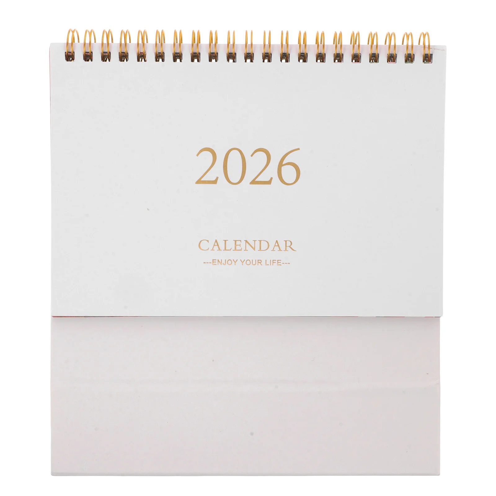 Minimalist 2026 Standing Mini Desk Calendar Small Flip Monthly Planner Thick Paper Office Decor Desktop Green Standing Calendar