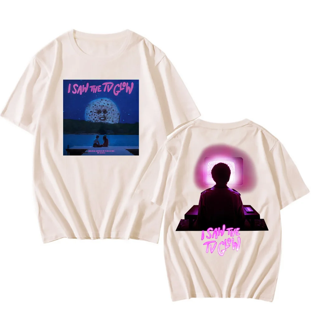 Alex G I Saw The TV Glow Graphic Print Tshirt Fashion Fun Popular Tee Unisex Vintage Top New Cotton Creative Aesthetic T-shirts