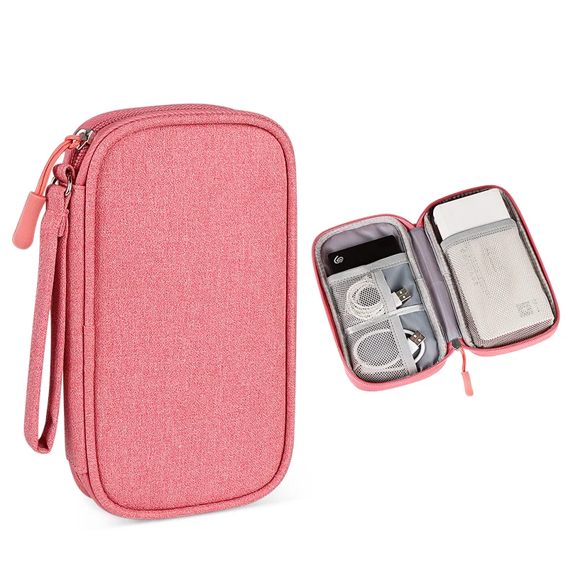 Wire Bag Travel Portable Digital Product Storage USB Data Cable Organizer Headset Cable Bag Charging Treasure Box Bag