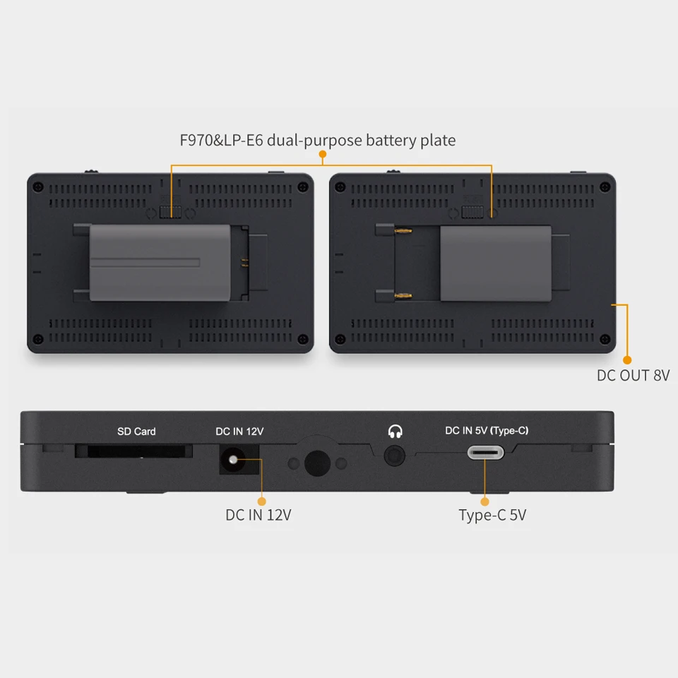 Сенсорный экран FEELWORLD F6 PLUSX, 5,5 дюйма, портативный монитор, точный мониторинг формы волн, камеры DSLR 3D LUT Full HD x