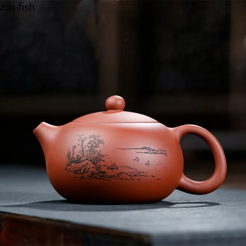 Yixing Purple Clay Teapot 420ml Teapot Tea Kettle Tea Maker Coffee Table Tea Making Tool Teaware Handmade Teapots Tea Pot Gift