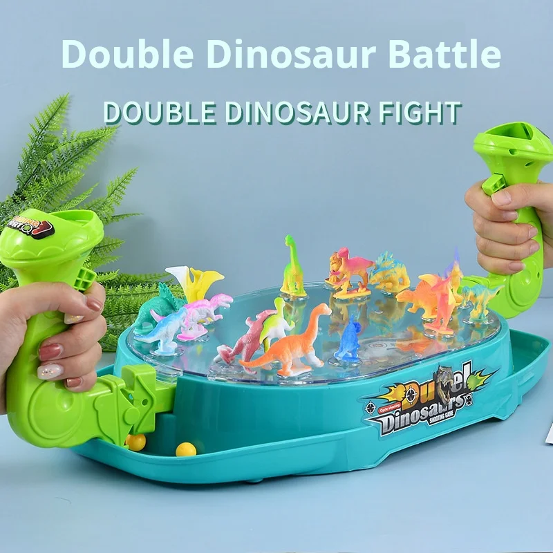 

Children's Two-Player Battle Catapult Dinosaur Board Game Pinball Catapult Toy Parent-Child Interactive Educational Toy