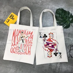 Freddy Mercury The Queen Music Rock Band Hip Hop Hipster Cartoon Print Shopping Bags Girls Fashion Casual Pacakge Hand Bag