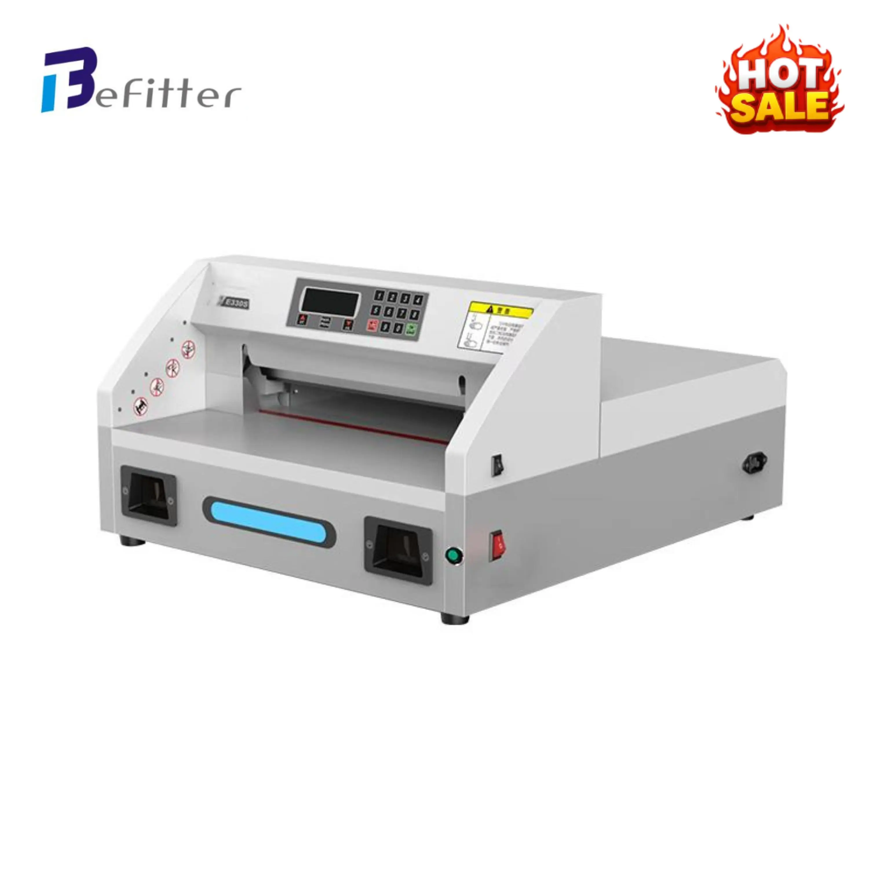 E-330S Thick Stack Guillotine Paper Cutter Machine Heavy Duty Manual Clamp For Small Office And Print Shop
