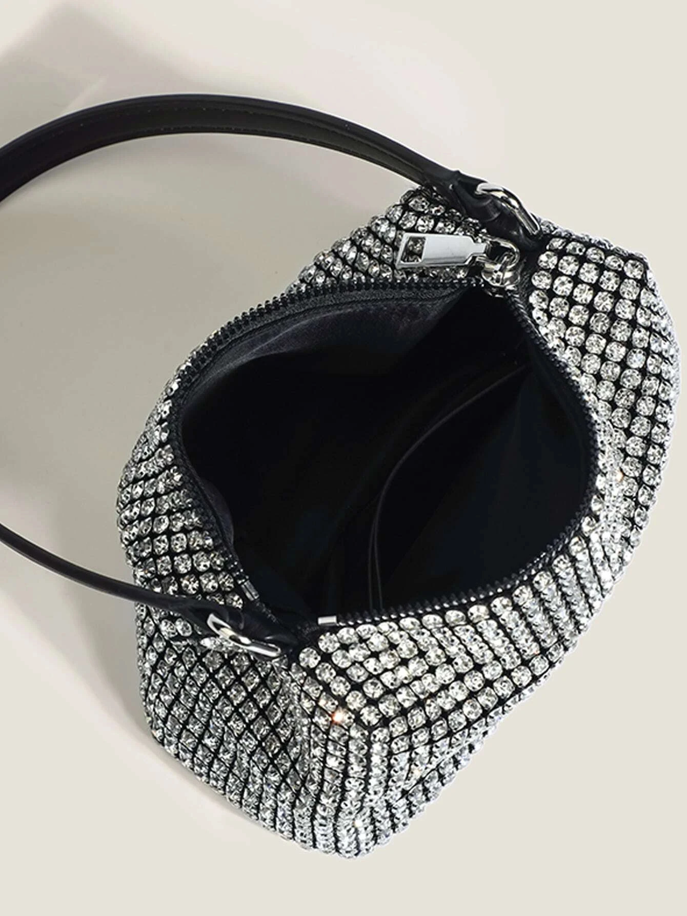 Bolso de mano de cena para mujer, bandolera brillante, bolso de fiesta de bola de boda