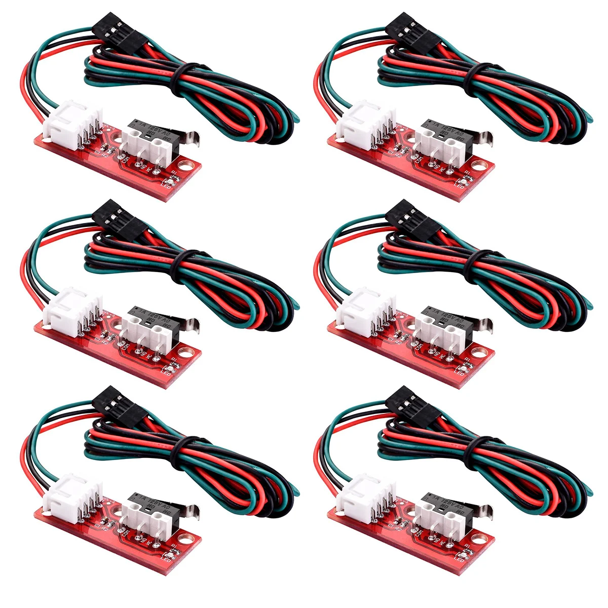 6 PCS for RAMPS 14 Endstop RepRap 3D Printer Limit Switch Mechanical with Cable