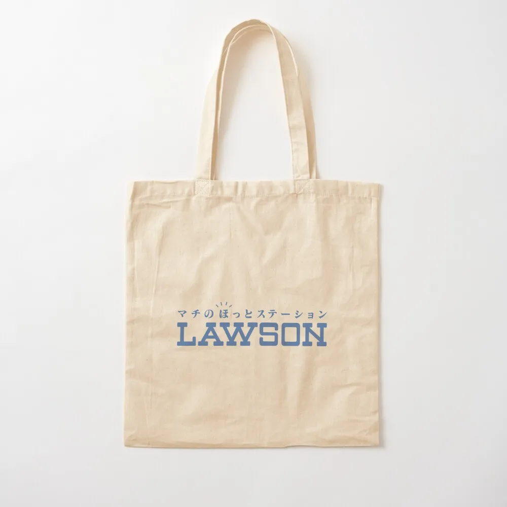 Lawson Convenience Store Japan Logo (Konbini) Tote Bag Canvas shoulder bag tote bags aesthetic Customizable tote bag