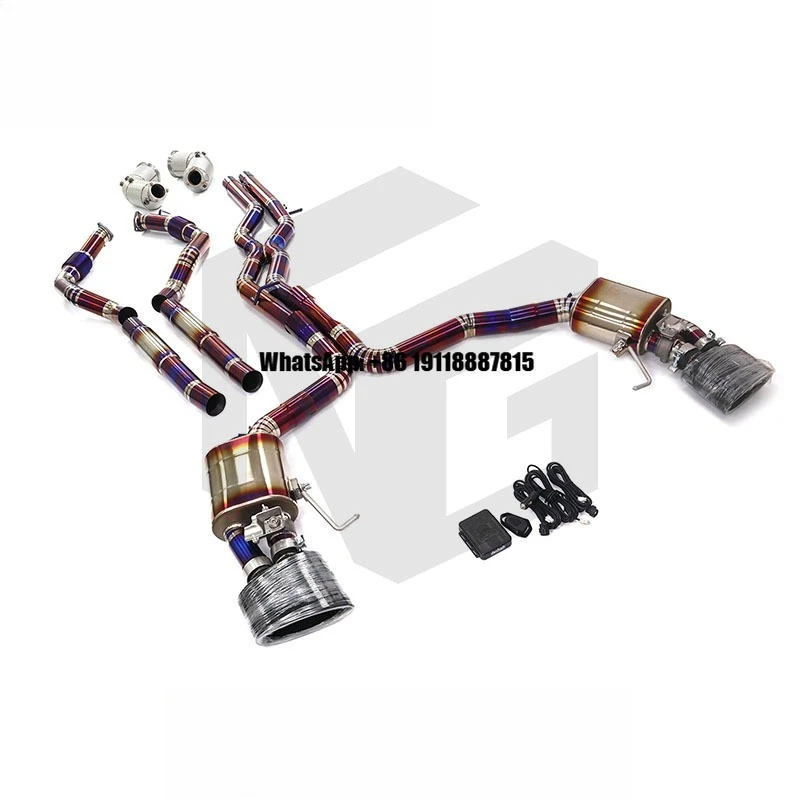ING Full Exhaust System Performance Catback for Audi RS7 C7 C8 4.0T With Resonant Tube Exhaust Downpipe Auto Tuning System