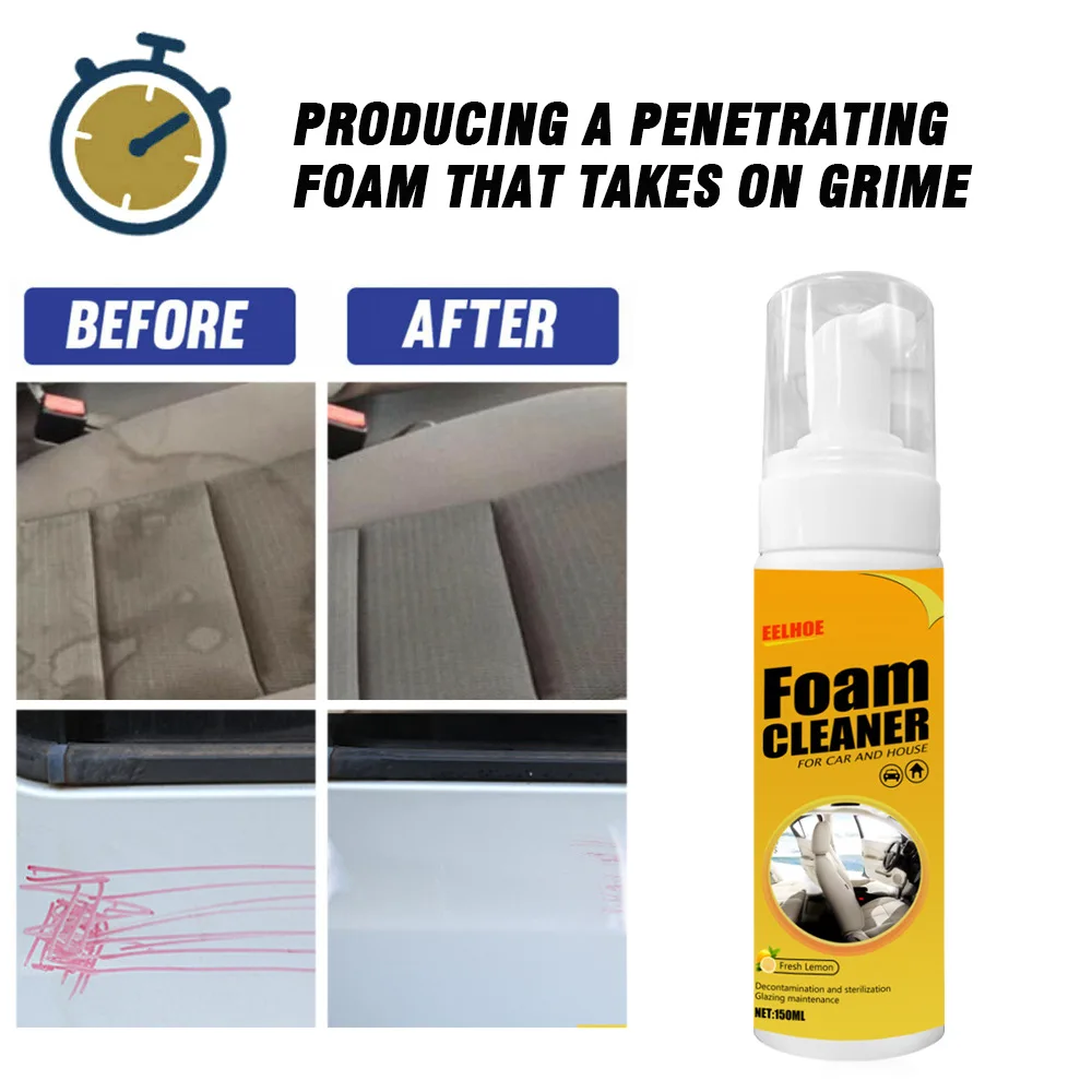 Multifunction Universal Car Interior Foam Cleaner Anti-aging Cleaning Foam Spray Automobile Cleaning Accessories 30/60/100/150ml