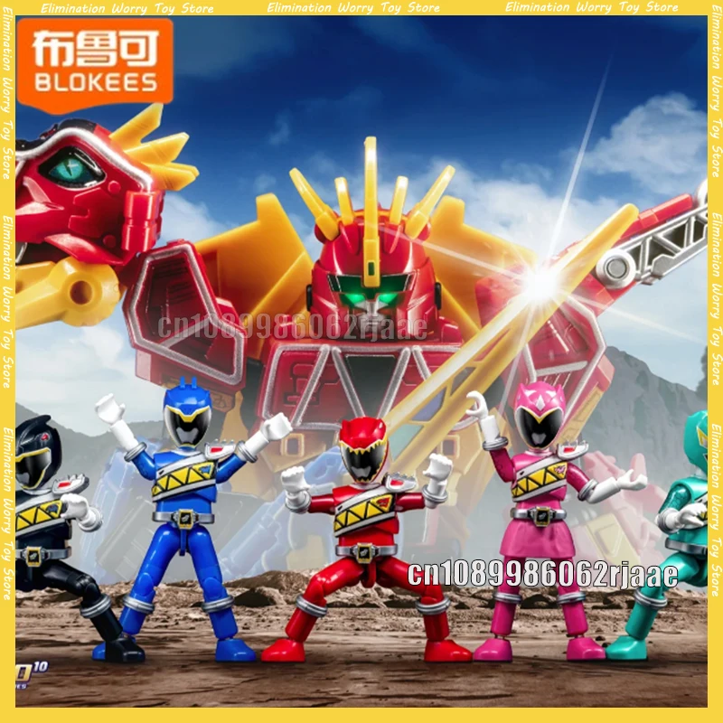 

BLOKEES Super Sentai Blind Box GALAXY VERSION 02 01 Ohsama Sentai King-Ohger Kuwagata Tombo Kamakiri Ohger Комплект модели сборки