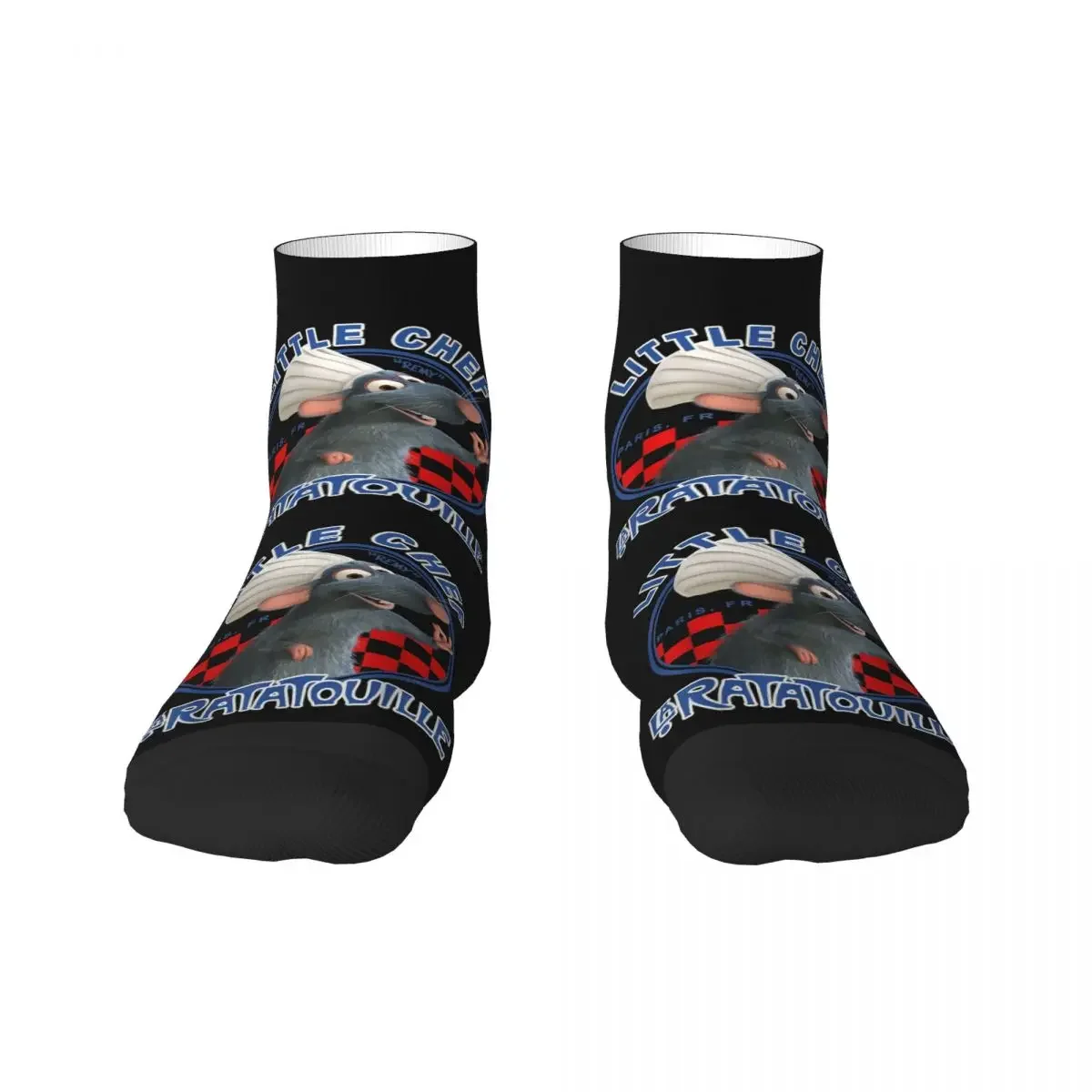 Pixar Ratatouille Remy Little Chef Graphic Mens Crew Socks Unisex Cute 3D Printing Dress 