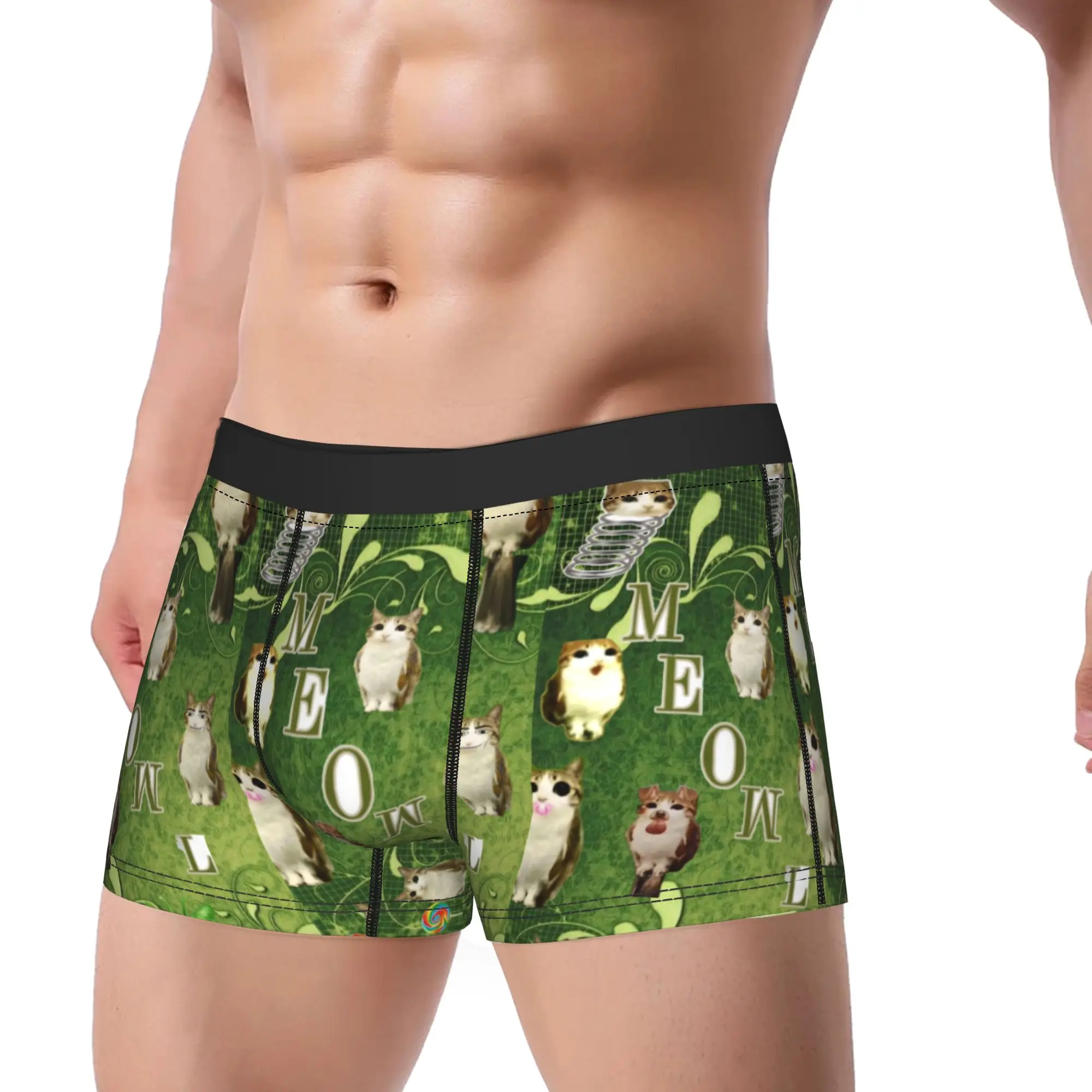 Meowl Cat Owl Funny Merch Boxers Briefs Humor Underwear  Boxer Underpants Gag Gifts For Men