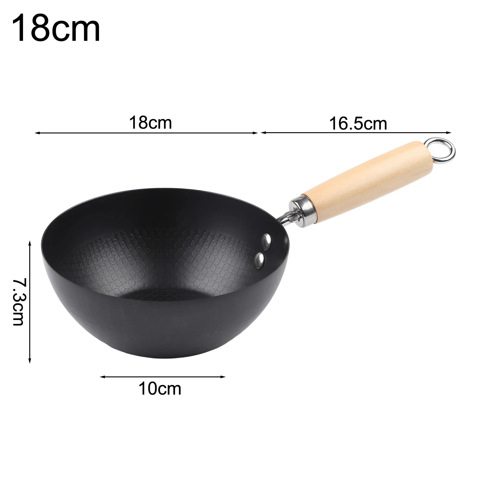 Iron Frying Pan Featuring Non-stick and For Flat Bottom Design for Wok Cooking on All Stove Types Including Induction