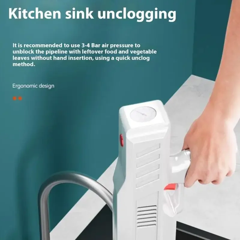 

Небольшая машина для очистки дренажа с воздушным импульсом, машина для удаления засоров раковины, модернизирует применение на