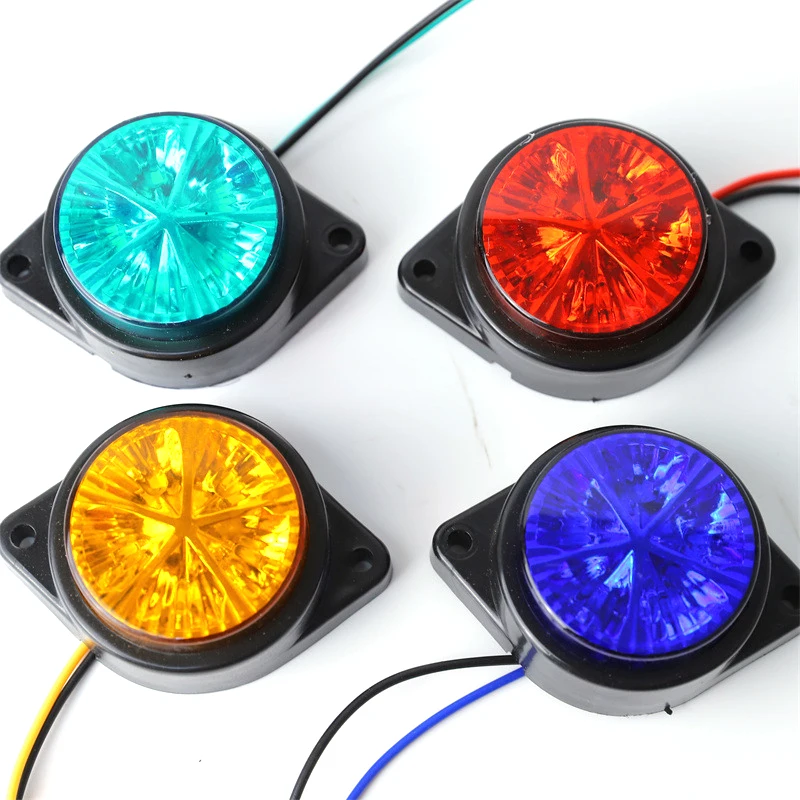 

New Car Circular Carriage Corner Light Creative Warning Light Freight Car Color LED Electronic Edge Light Outer Roof Height Lamp
