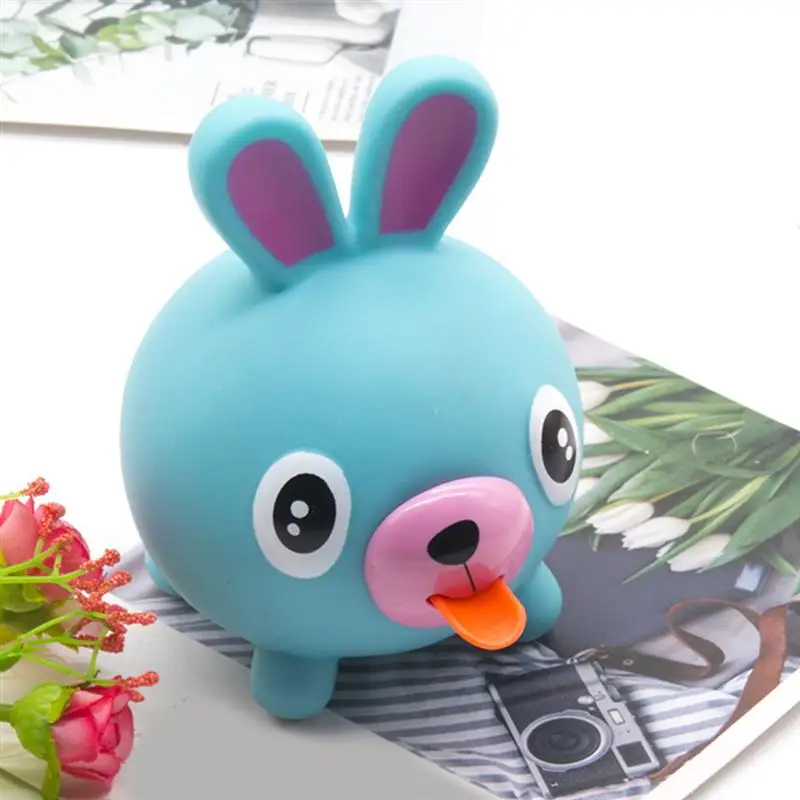 Screaming Toy Talking Animal Jabber Bal Tong Steken Stress Reliever Speelgoed Leuke Squeezable Piepen Speelgoed Cadeau Voor Kinderen