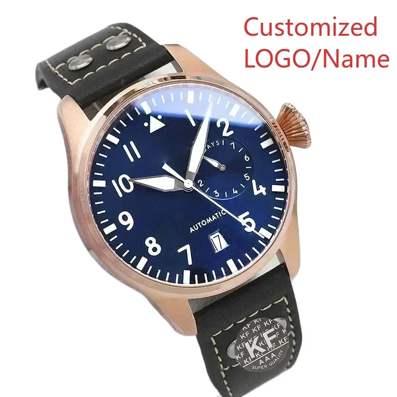 Orologio da uomo Big Pilots Le Petit Prince Sport Orologi in oro rosa Meccanico automatico Blu Nero Marrone Pelle Personalizzato