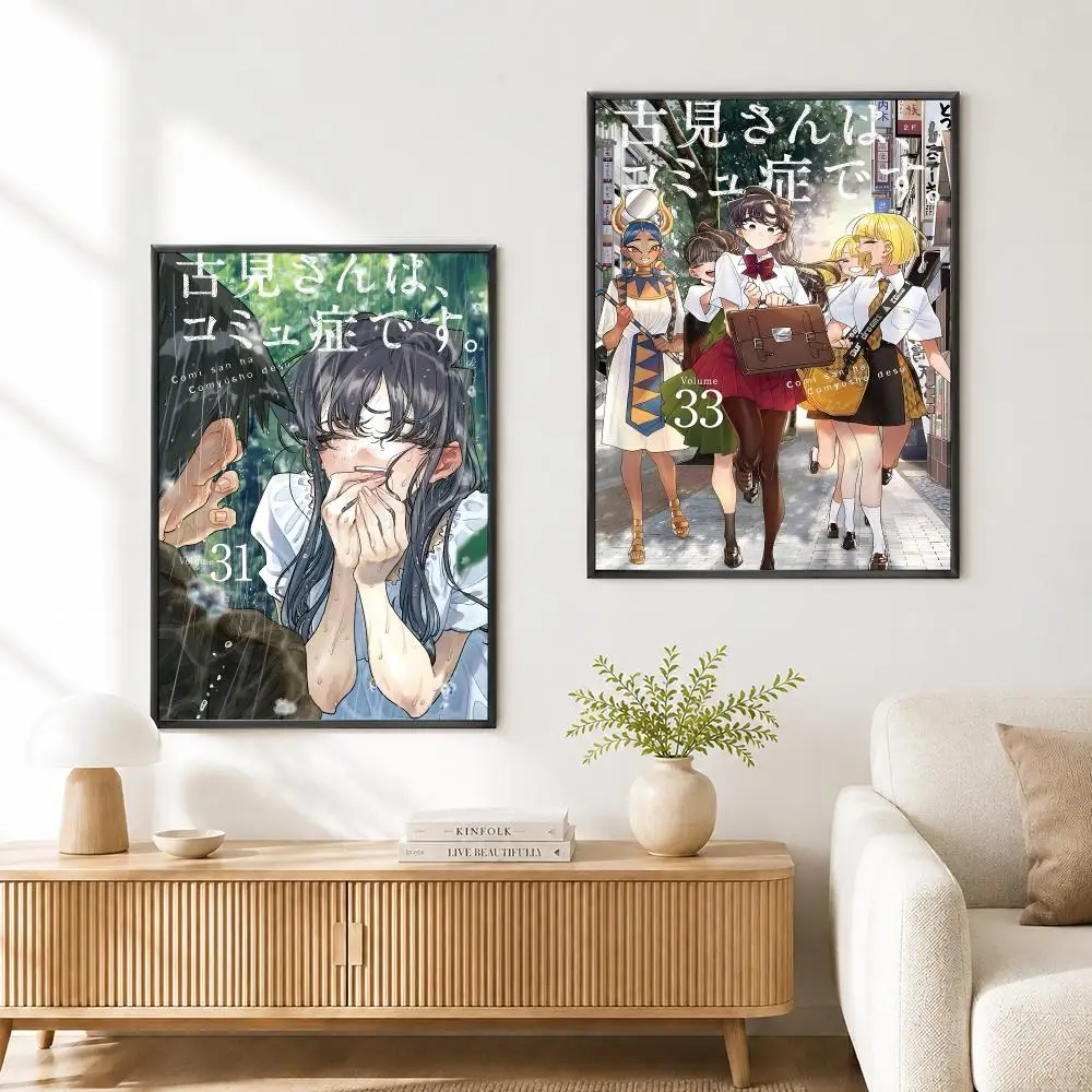 Komi Can't Communicate Poster High Quality Wall Art for Home Bedroom Living Hallway Perfect Gift