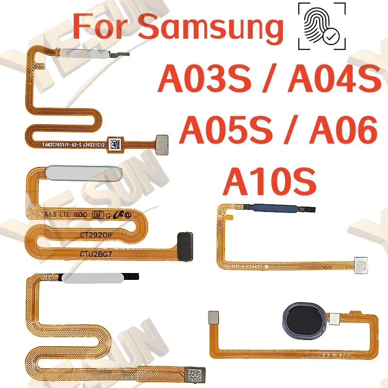 

Для Samsung Galaxy A03S A04S A05S A06 A10S Датчик отпечатков пальцев Домашняя кнопка возврата меню с боковым включением и выключением Flex