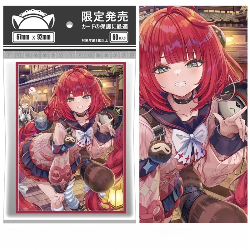 

60 шт., игра Zenless Zone Zero Ukinami Yuzuha, фигурки, рукава для карт, настольная игра, DTCG PTCG, коллекционные карты, блестящий защитный чехол