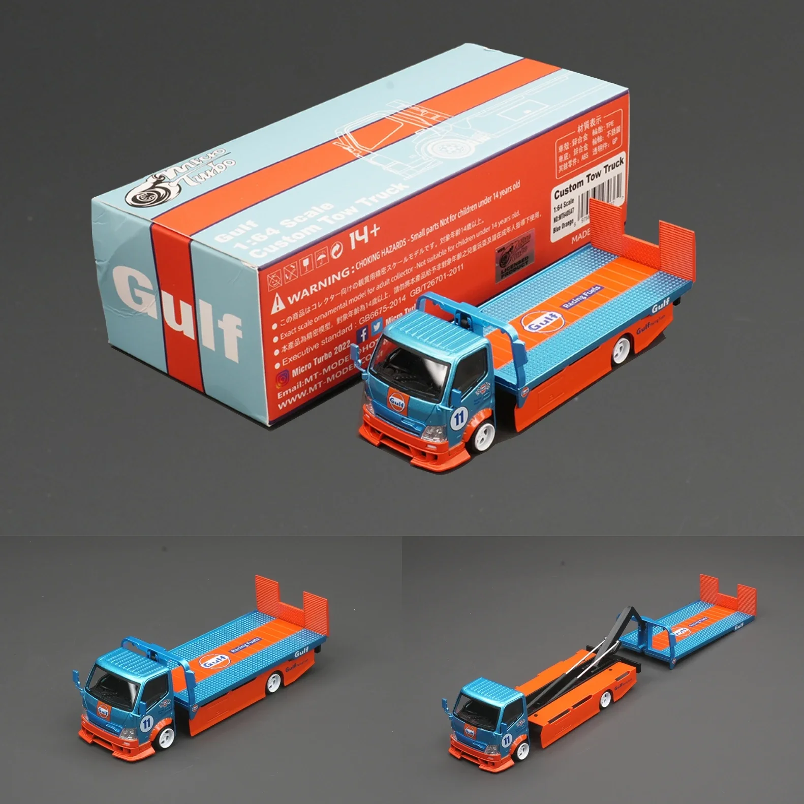 GULF متوفر 1:64 ميتسوبيشي مقطورة T1 RWB R34 E30 M3 جيتا ميني كوبر مجموعة لعبة صغيرة دييكاست نموذج سيارة #5