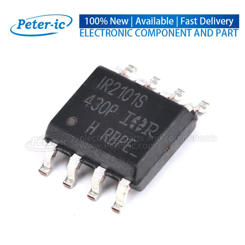 (5pcs)IR2101STRPBF IR2101S SOIC-8 Half Bridge 2Channels 210mA 100ns 50ns 10V~20V 360mA SOIC-8 Gate Drivers Available Peter-ic