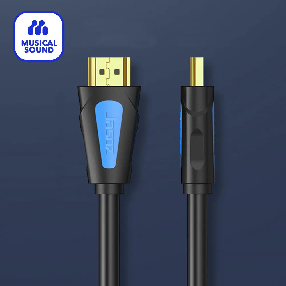 สายเคเบิลที่เข้ากันได้กับเสียงดนตรี2.0 HDMI สายเคเบิลวิดีโอสำหรับจอคอมพิวเตอร์จอทีวีแล็ปท็อป Xbox PS4 4K 60Hz PS5