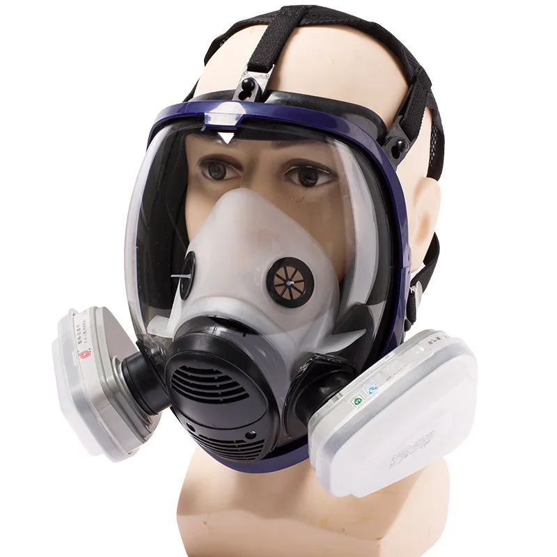 

Ball Type Full Face Protective Spray Paint Pesticide Chemical Fire Protection Self-Priming Filter Gas Mask