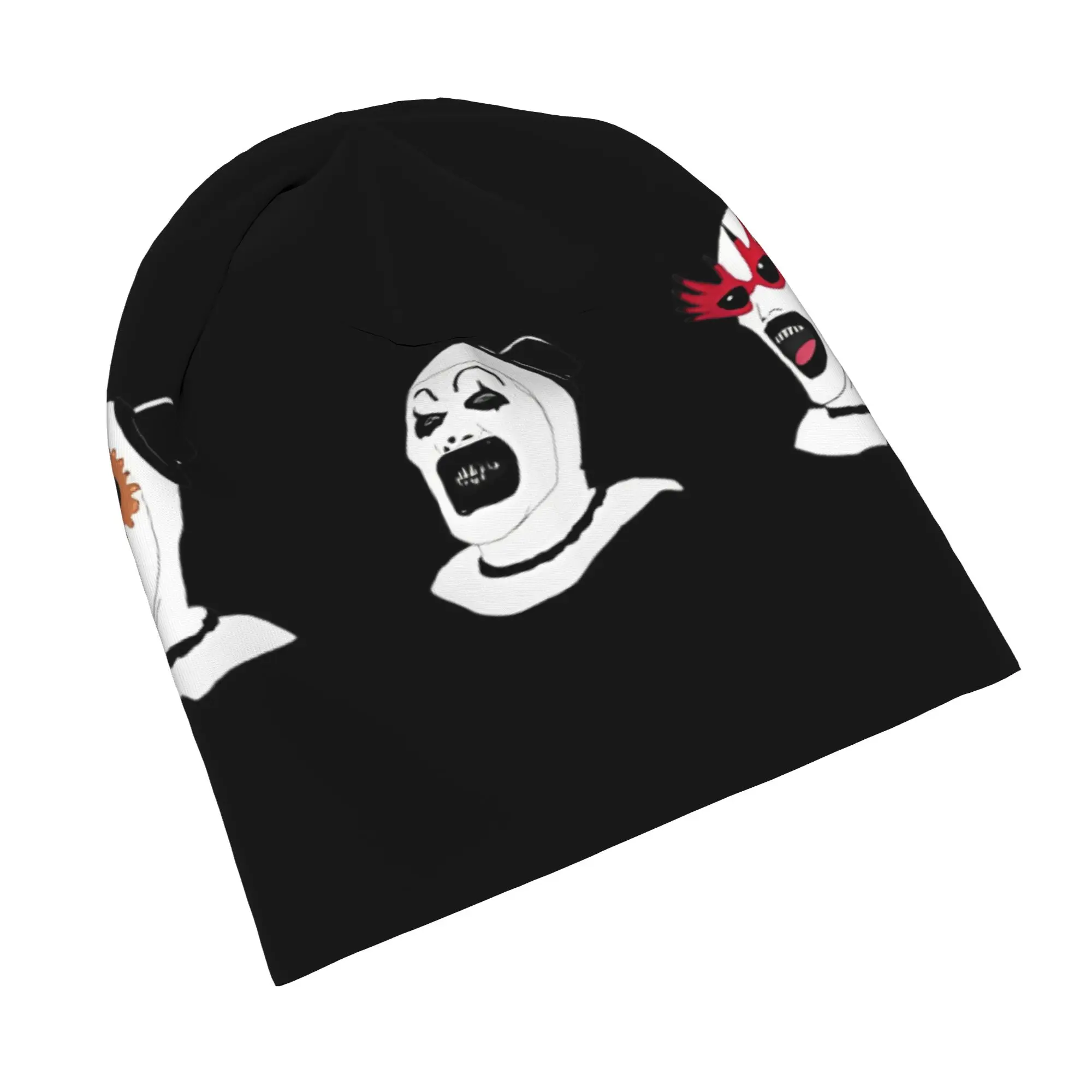 Terrifier Art Caps  Horror Movie Halloween Cool Men Women Street Skullies Beanies Hat Spring Warm Dual-use Bonnet Hat