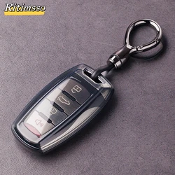 Transparent TPU Key Case For Haval Jolion 2022 Dargo F7 Jolyon H6 F7x Great Wall Gwm Poer F5 Cannon Key Cover Car Accessories