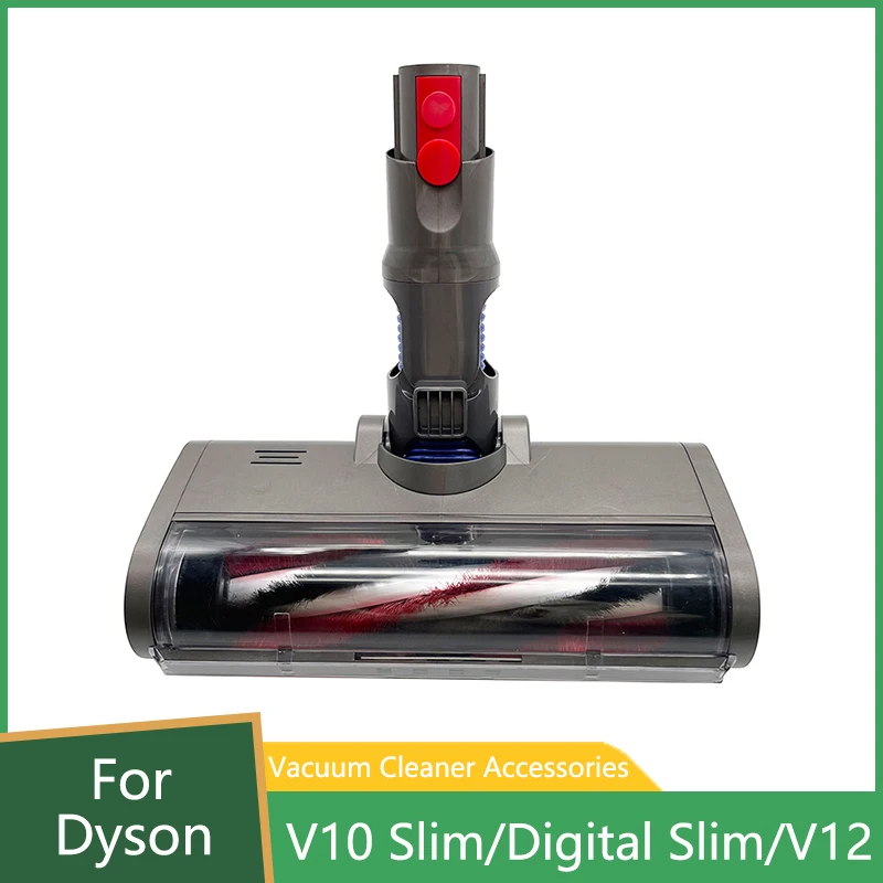 

Motorized Floor Brush Head For Dyson V10 Slim/ Digital Slim/ V12 Vacuum Cleaner Replacement Parts Soft Sweeper Roller Brush Head