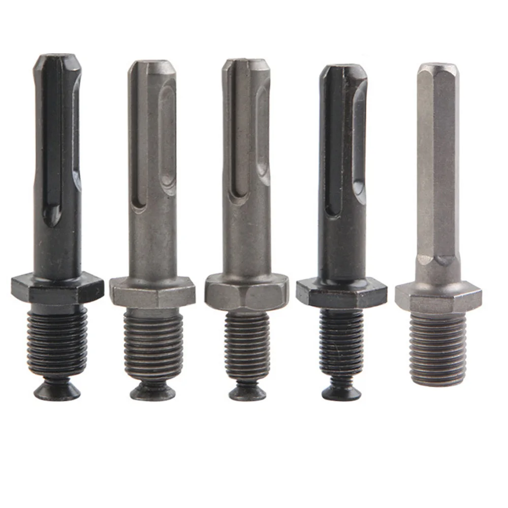 1/2 3/8 Inch Chuck Connect Adaptor Electric Hammer Convert Adapter Tools Hex Round Shank Rod Wrench Conversion Accessory