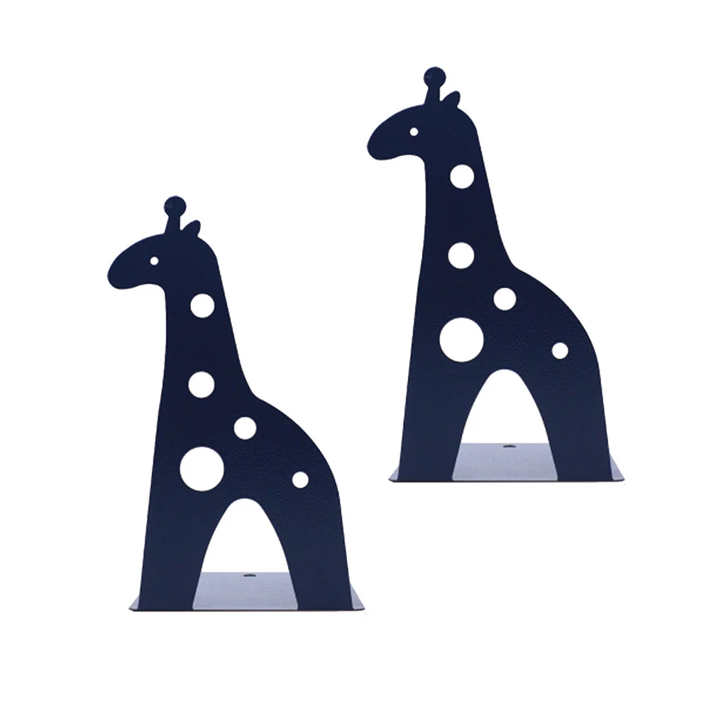 

2 Pcs Giraffe Book Stopper Animal Bookends Shelves Supports Stationery Stoppers