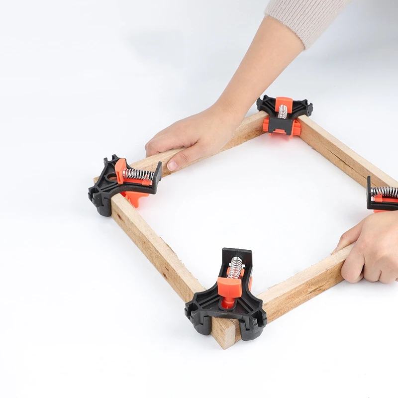 1pc 4pcs Adjustable Corner Clamp for Woodworking,Reinforced Spring Lock 90-Degree Angle Clamps,For Frames,Cabinets,Furniture,DIY view 6