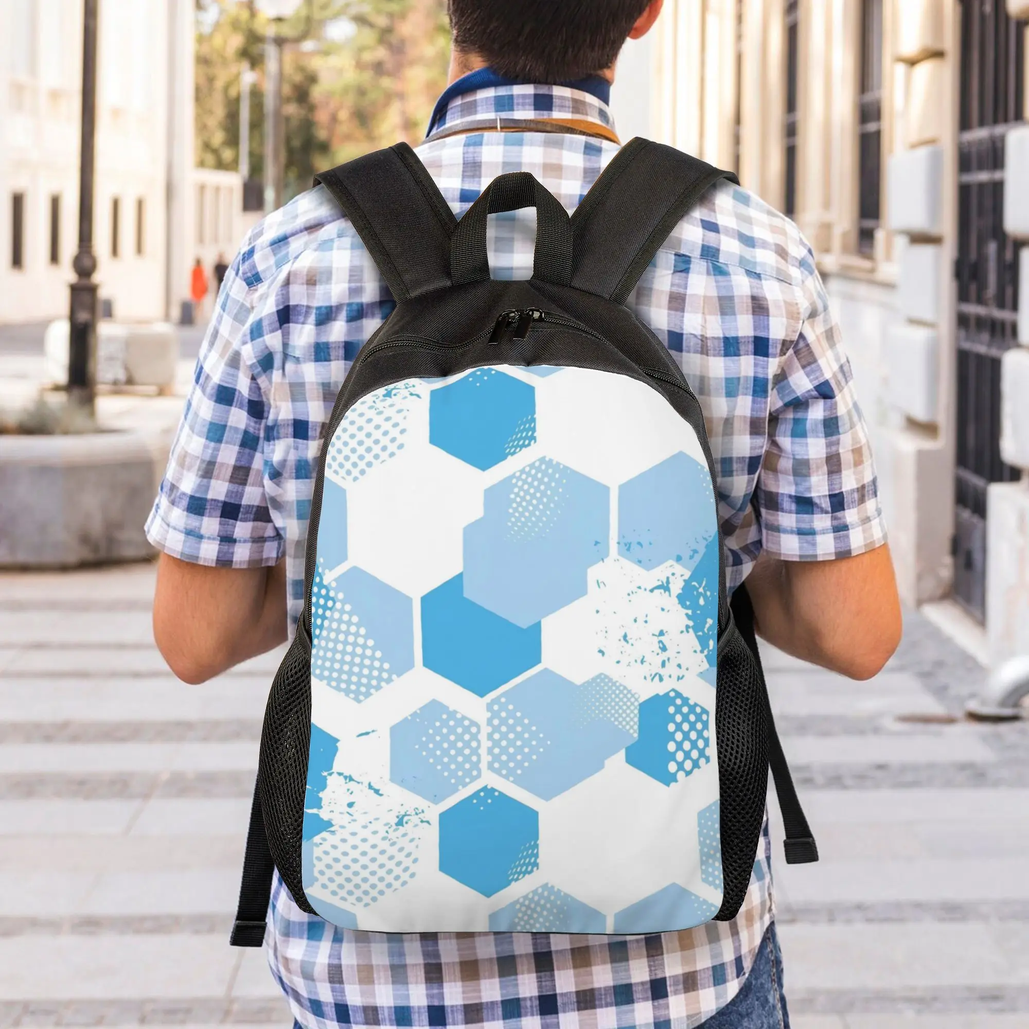 Daypack Back to school season Soccer Football Fan Merch 63  Zipper Closure Backpack