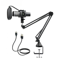 Mobile Microphone TC30 + USB Condenser Gaming Microphone Kit with Boom Stand