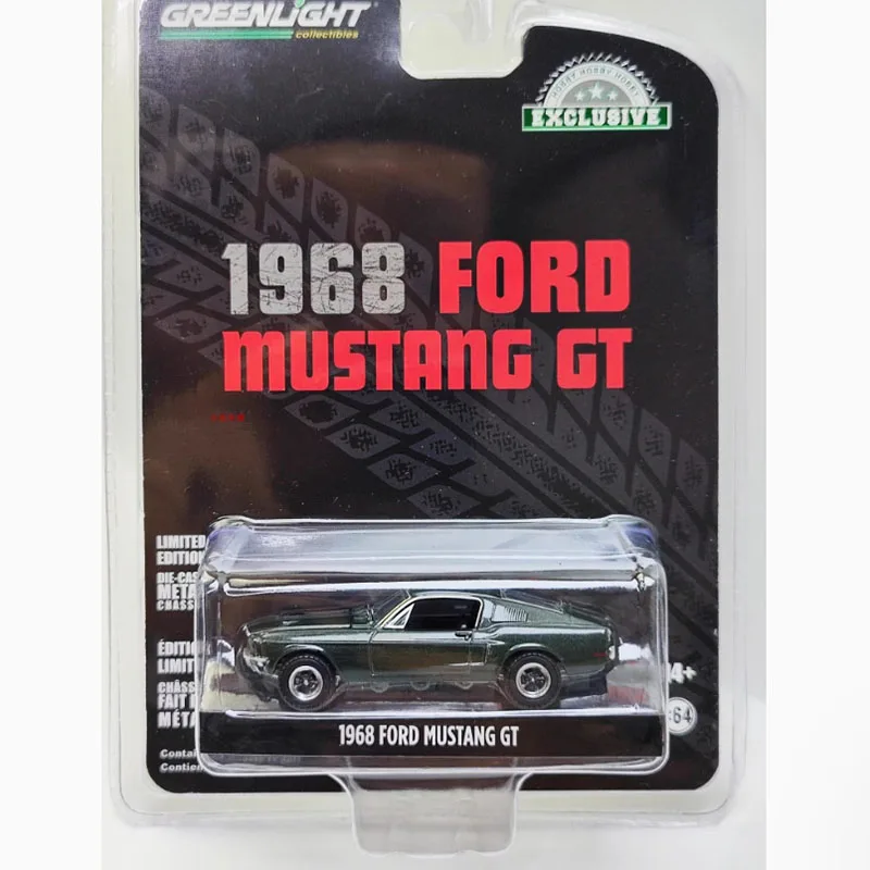 

Литой под давлением Greenlight 1:64 1968, Mustang GT Highland, зеленый сплав, имитация модели автомобиля, статическая коллекция, украшенная праздничная игрушка